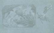 CHERUBINO CORNIENTI, Prometheus, black chalk